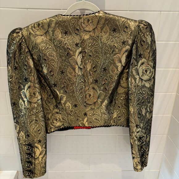 Vintage Escada by Margaretha Ley Gold Blazer, Size 4 - Picture 2 of 3